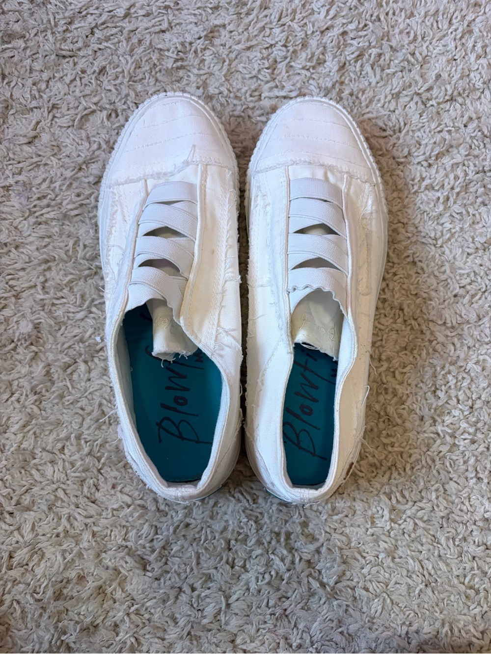 Blowfish Women’s White Slip-On Canvas Sneakers